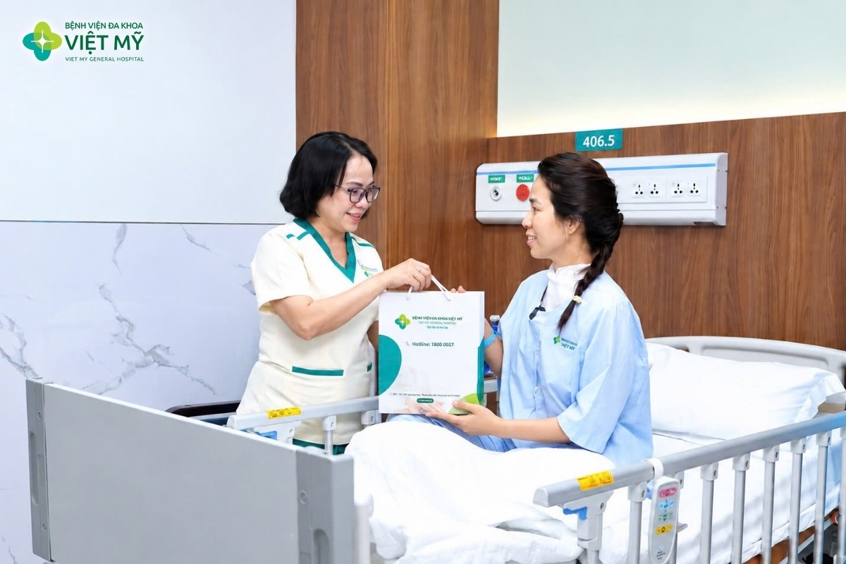 Chị Nga hồi phục tốt và xuất viện sau 2 ngày phẫu thuật cắt toàn bộ tuyến giáp